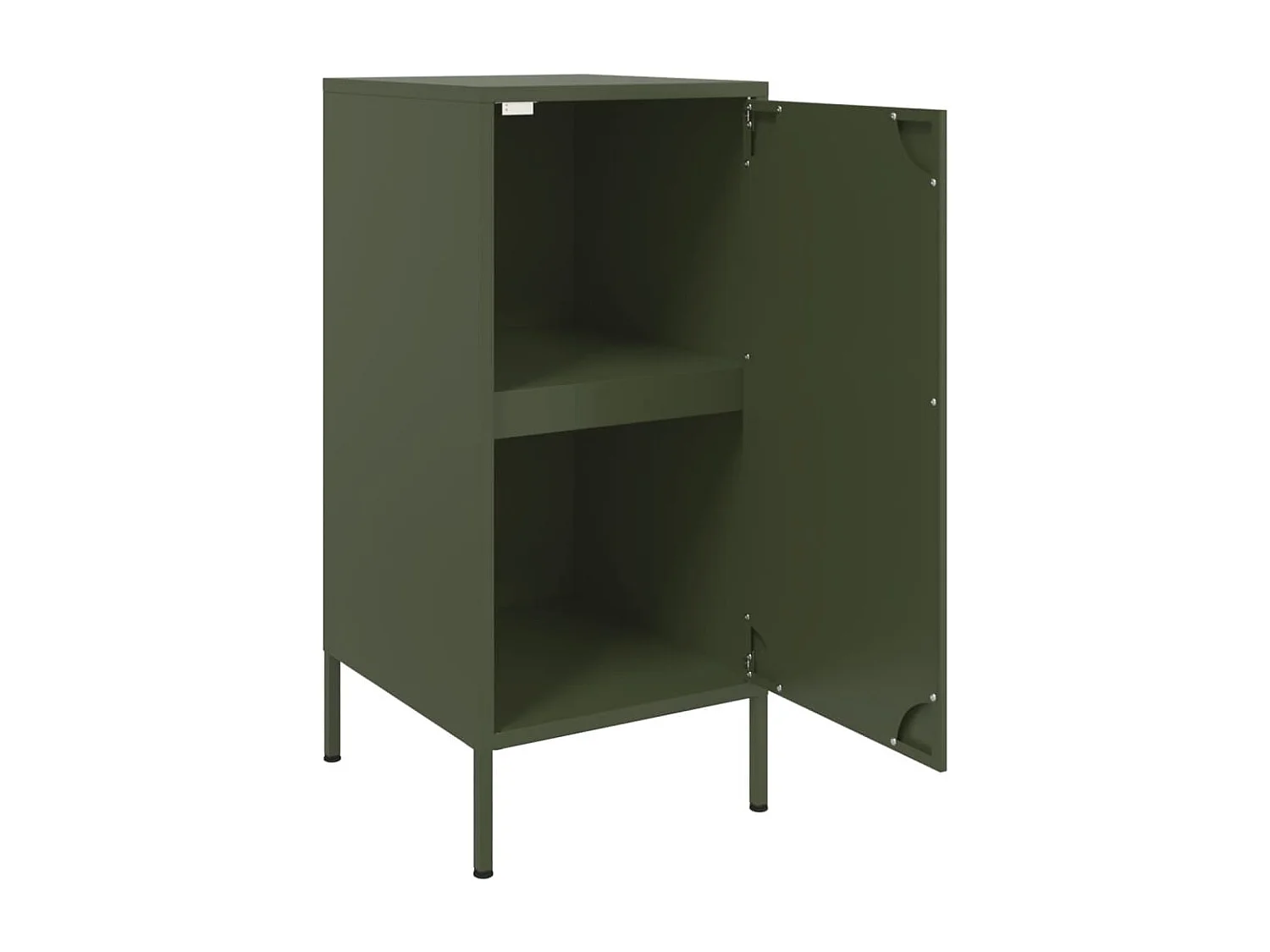 Buffet vert olive 36x39x79 cm acier