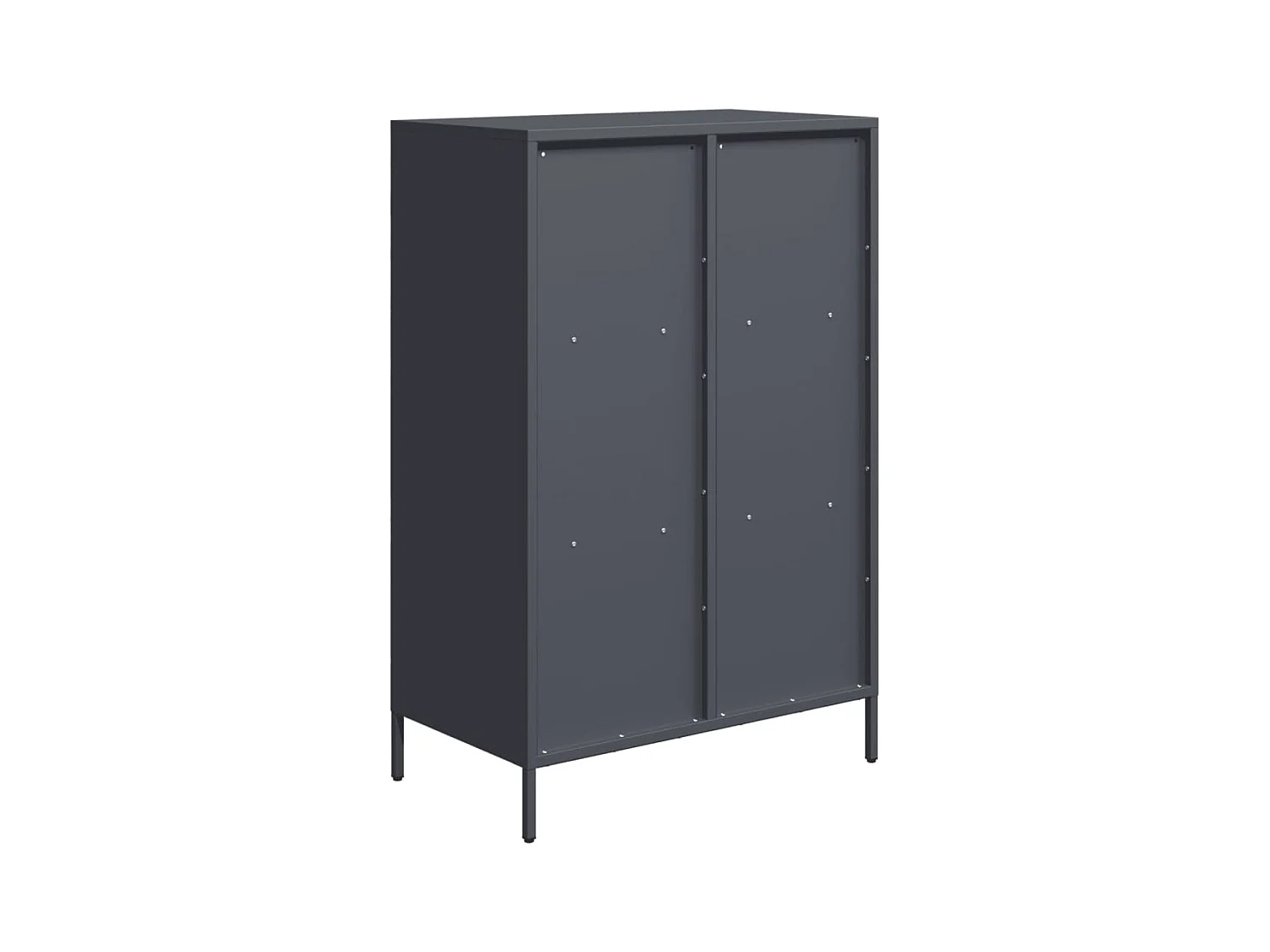 Buffet haut anthracite 68x39x103,5 cm acier