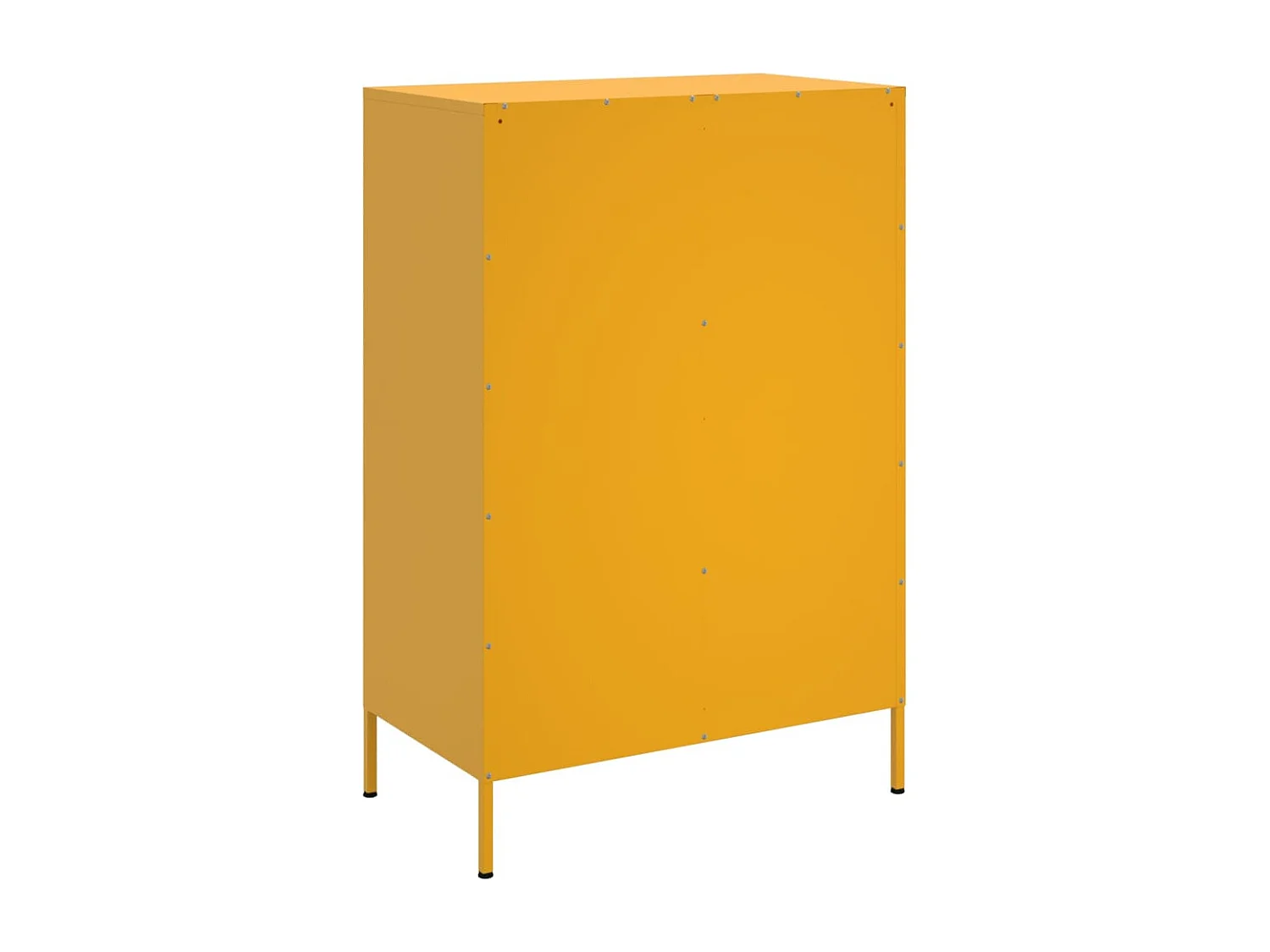 Buffet haut jaune moutarde 68x39x101,5 cm acier