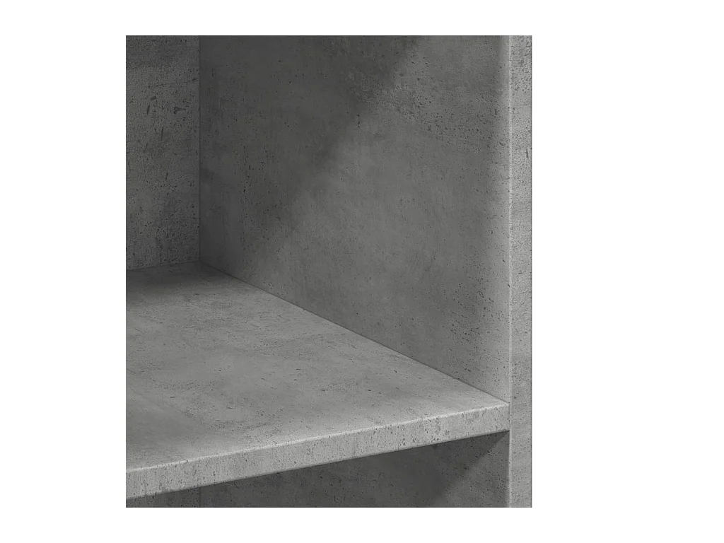 Buffet gris béton 70x41x93 cm bois d'ingénierie