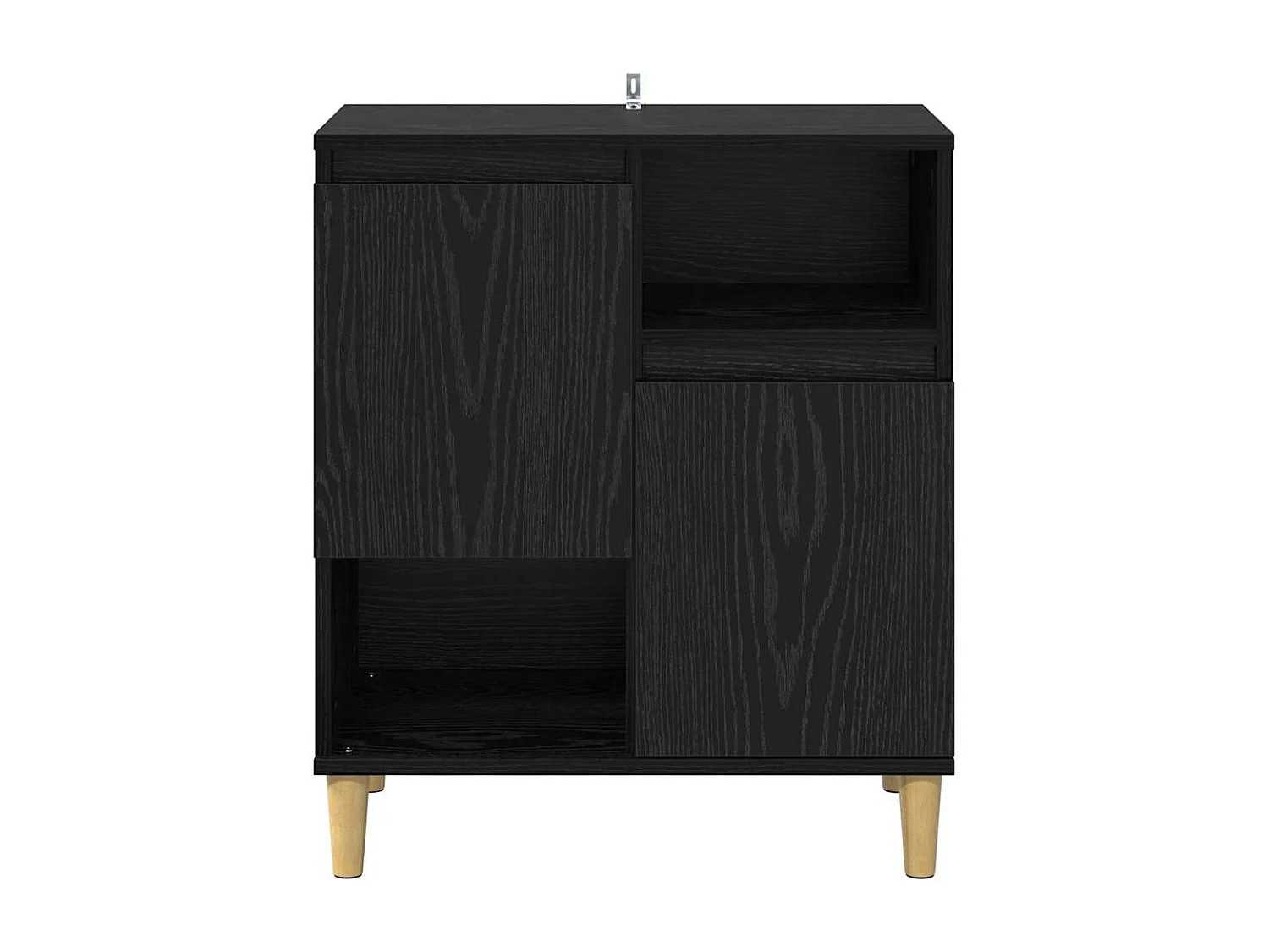 Buffet Chêne noir 35 x 60 x 70 cm Bois d'ingénierie