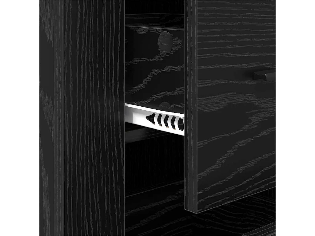 Buffet avec tiroir Chêne noir 40 x 33 x 70 cm Bois d'ingénierie