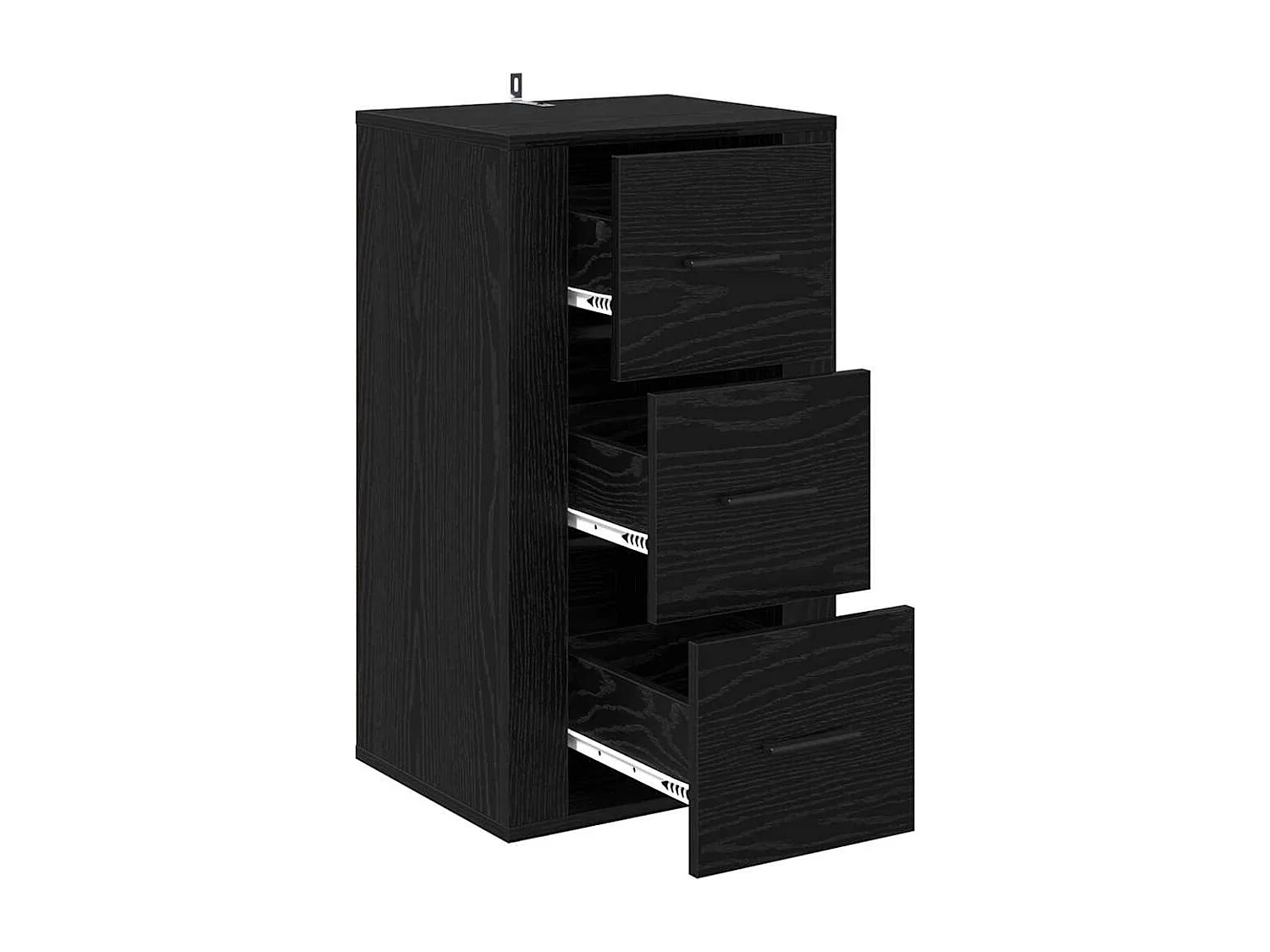 Buffet avec tiroir Chêne noir 40 x 33 x 70 cm Bois d'ingénierie