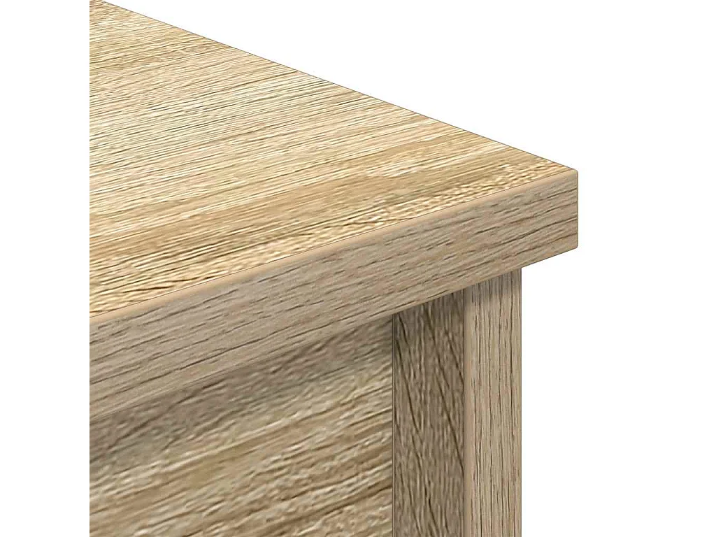 Buffet haut chêne sonoma 37,5x35x180 cm bois d'ingénierie