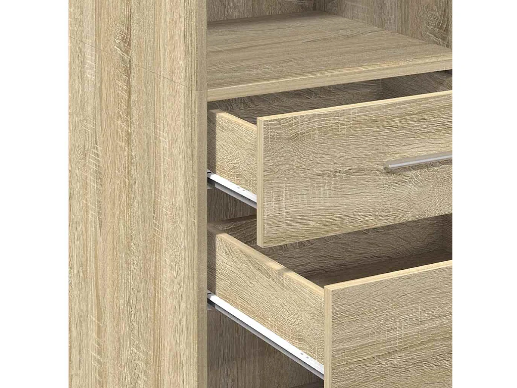 Buffet haut chêne sonoma 40x42,5x124 cm bois d'ingénierie