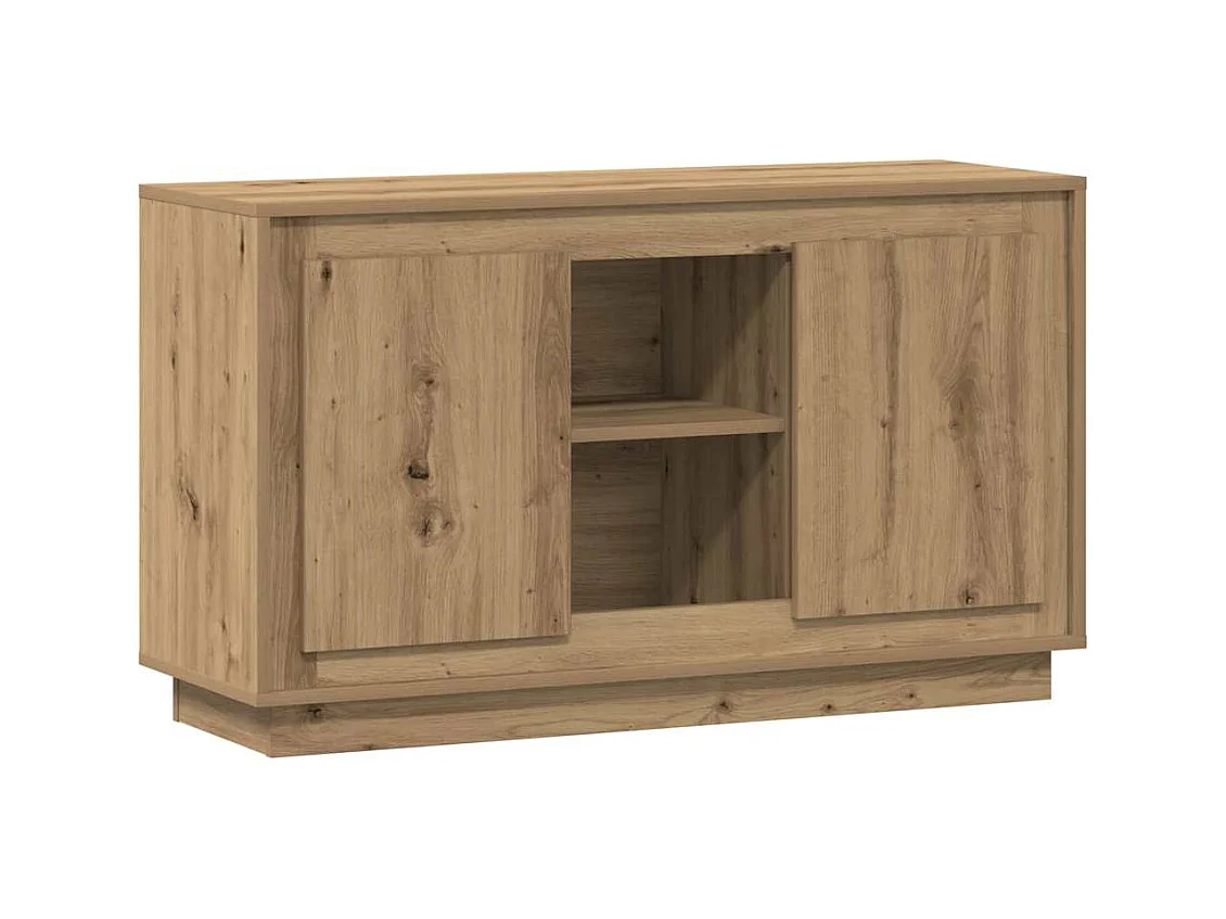 Buffet chêne artisanal 102x35x60 cm bois d'ingénierie