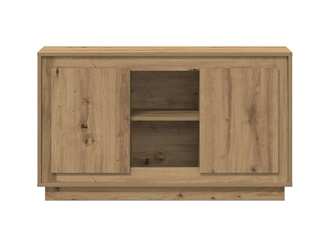 Buffet chêne artisanal 102x35x60 cm bois d'ingénierie