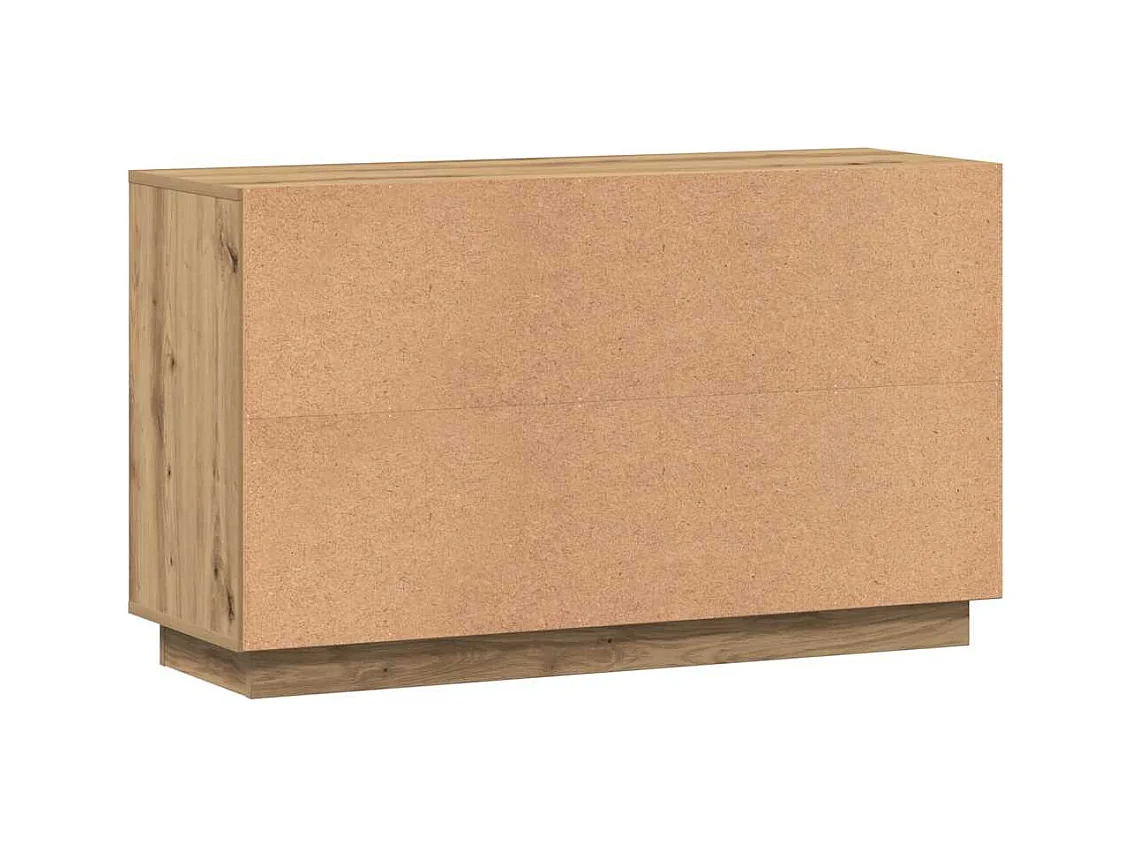 Buffet chêne artisanal 102x35x60 cm bois d'ingénierie