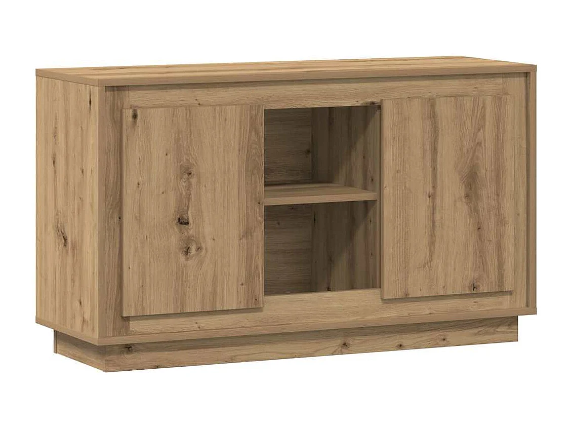 Buffet chêne artisanal 102x35x60 cm bois d'ingénierie