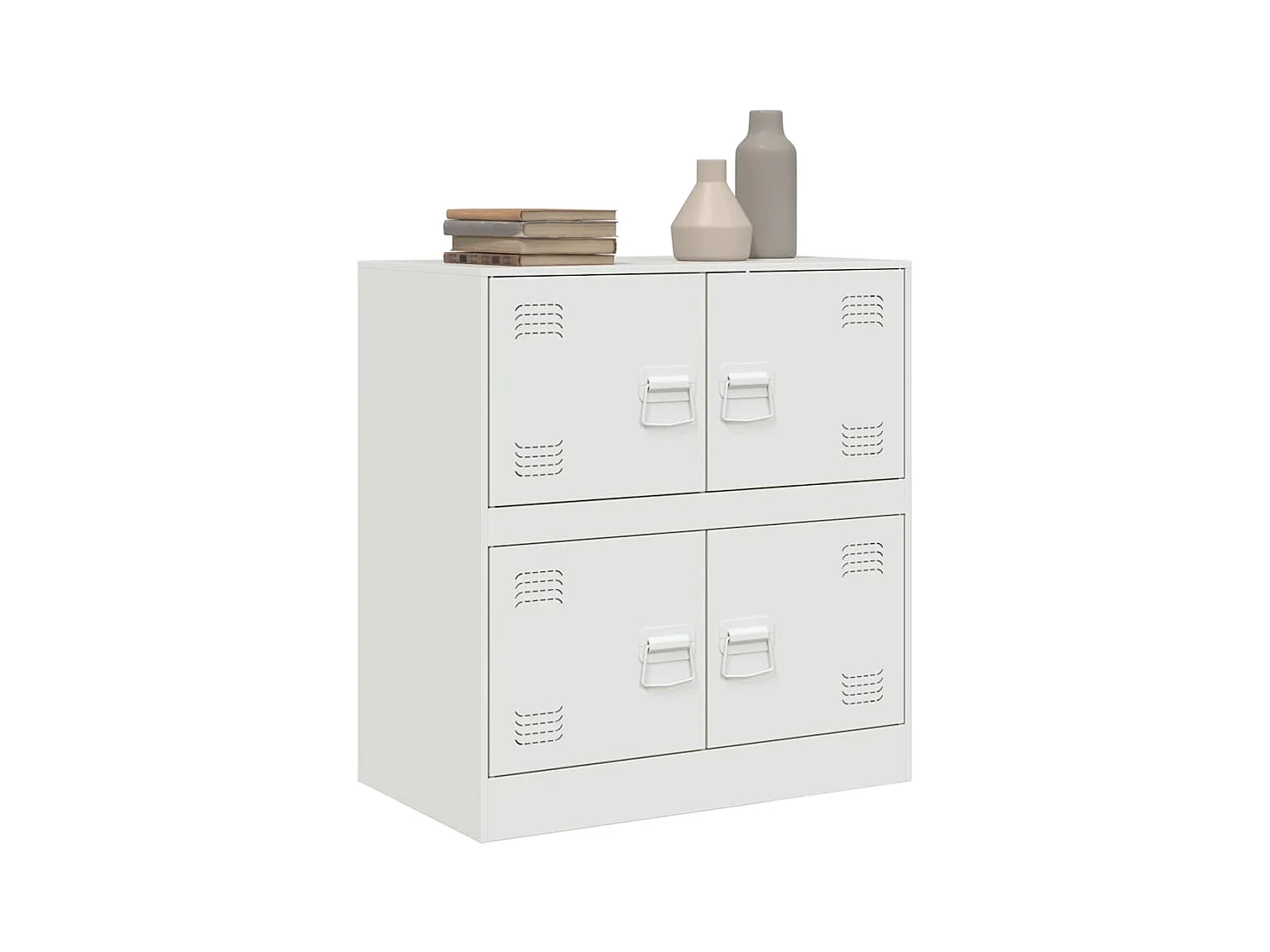 Buffet blanc 67x39x73 cm acier