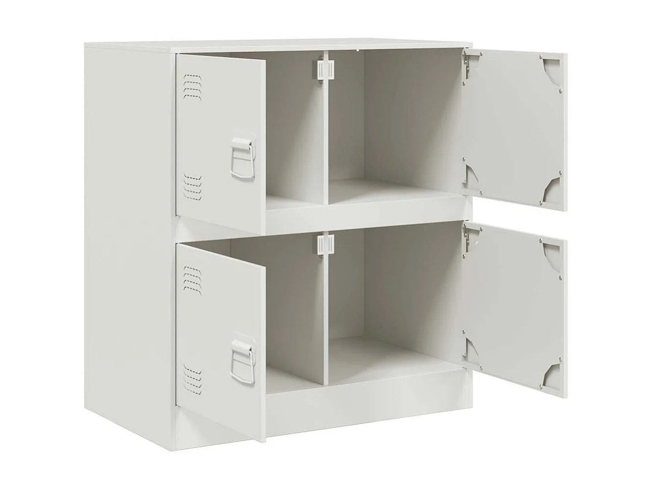 Buffet blanc 67x39x73 cm acier