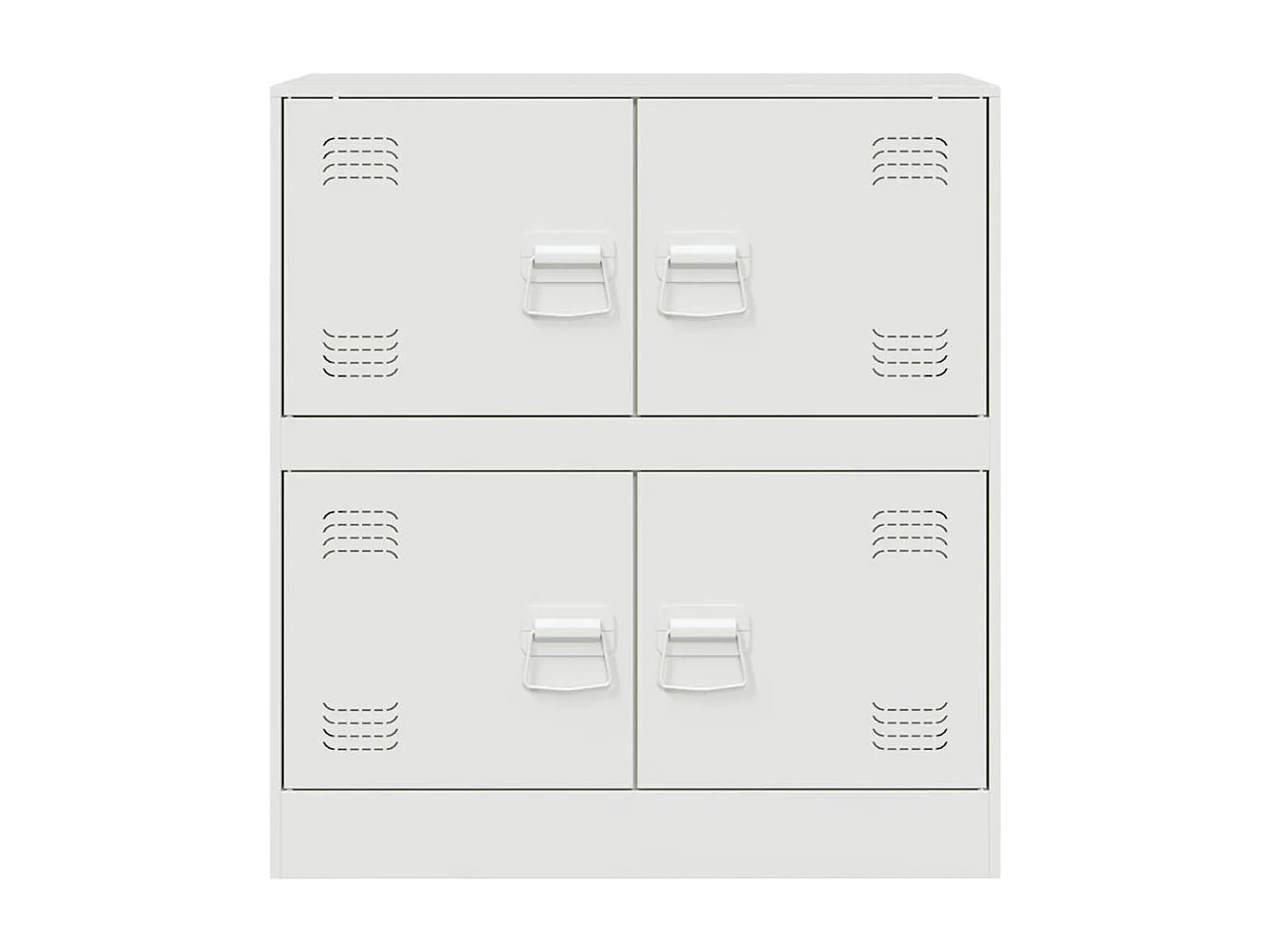 Buffet blanc 67x39x73 cm acier