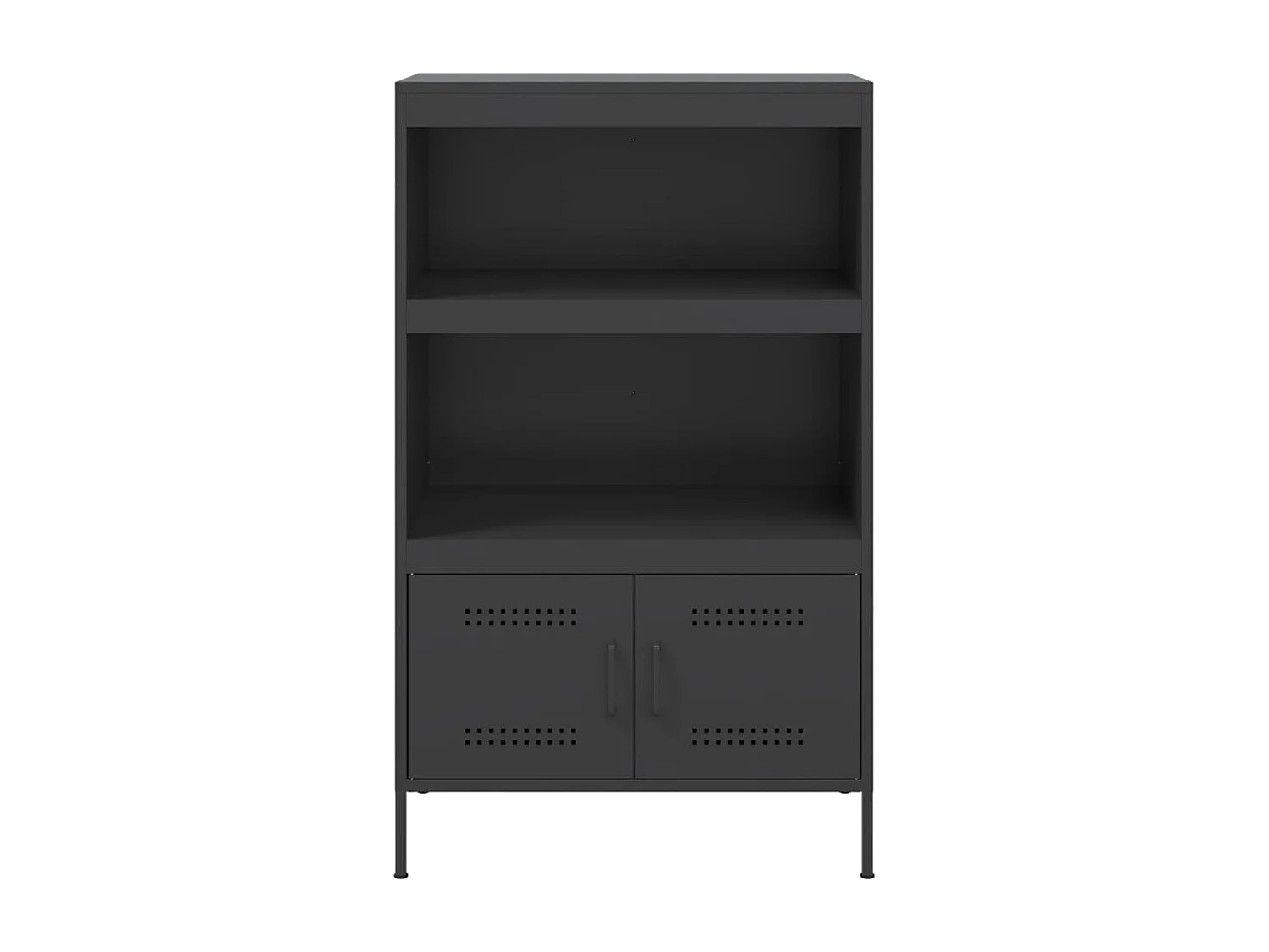 Aparador alto 68x39x113 cm aço preto