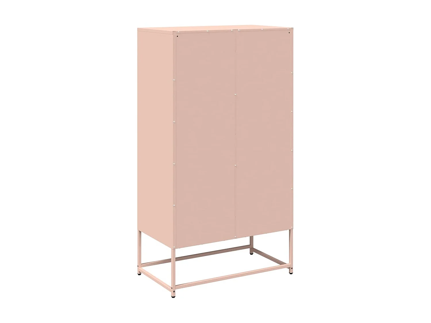Buffet haut rose 68x39x123 cm acier