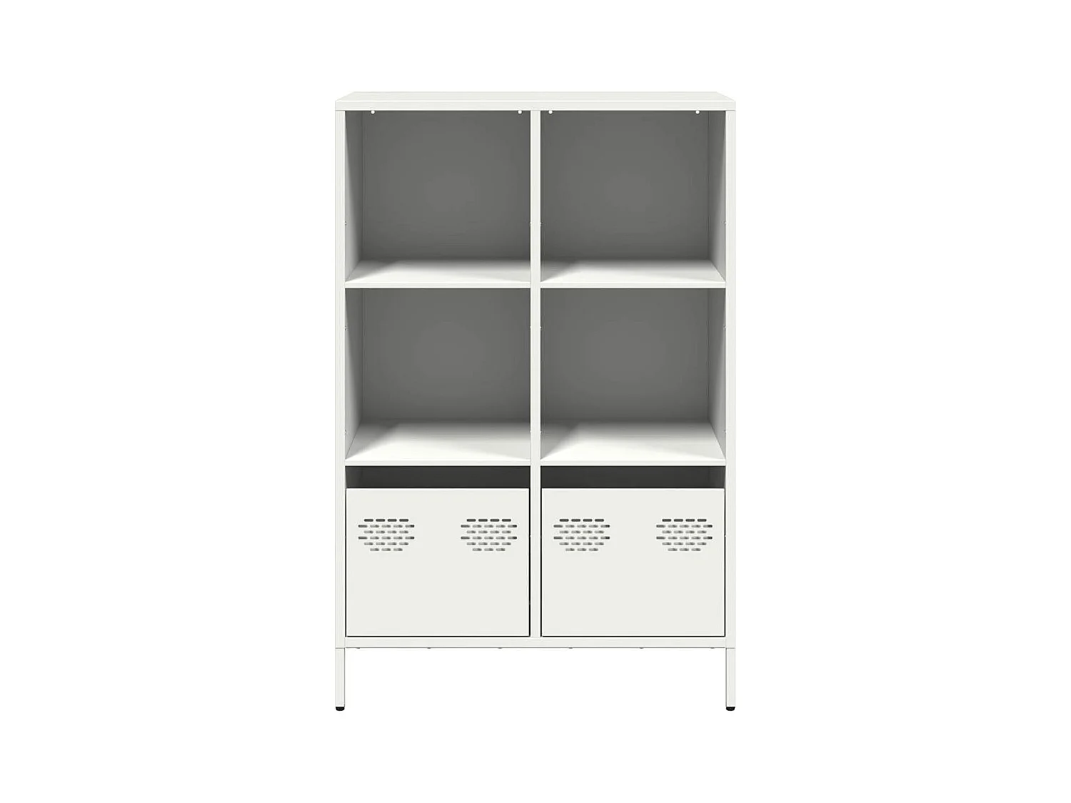 Buffet haut blanc 68x39x103,5 cm acier