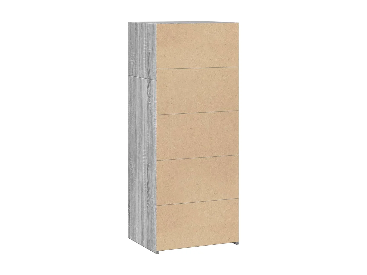 Buffet haut sonoma gris 50x41x124 cm bois d'ingénierie