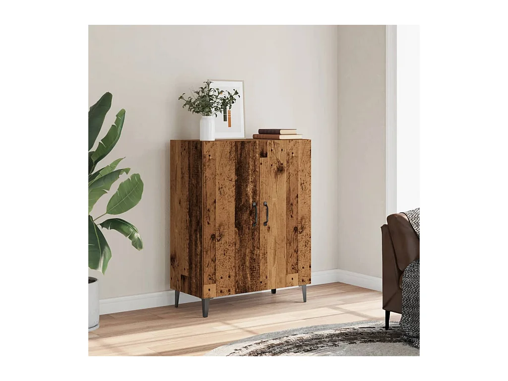 Buffet vieux bois 70x34x90 cm bois d'ingénierie