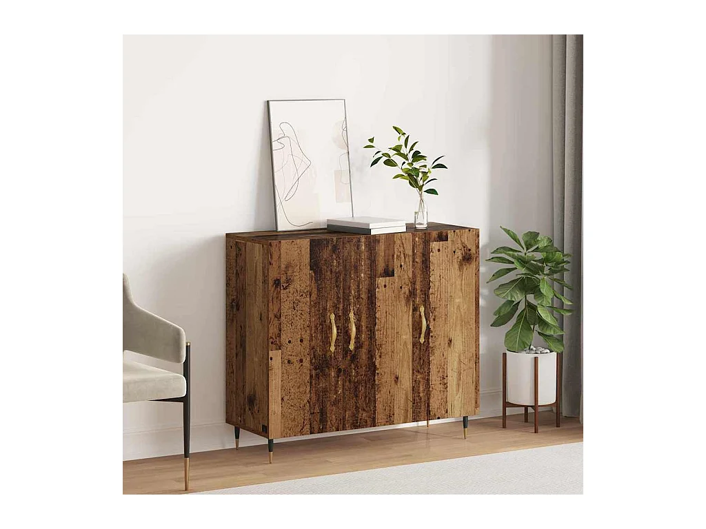 Buffet Marron 90 x 34 x 80 cm Bois d'ingénierie