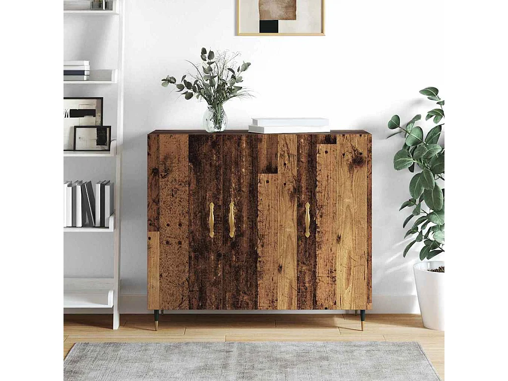 Buffet Marron 90 x 34 x 80 cm Bois d'ingénierie