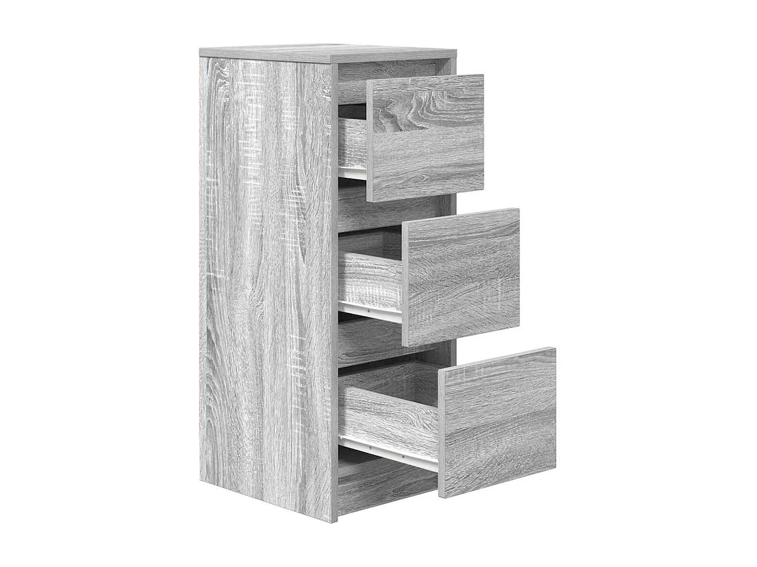 Buffet sonoma gris 29,5x34x76 cm bois d'ingénierie