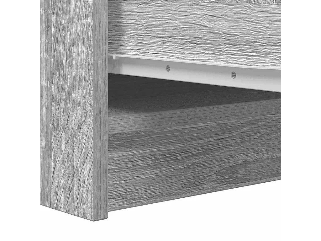 Buffet sonoma gris 29,5x34x76 cm bois d'ingénierie