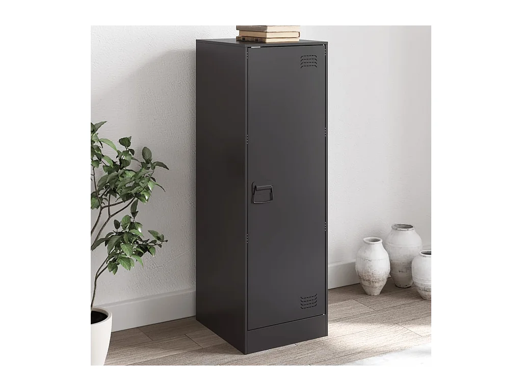 Buffet noir 34,5x39x107 cm acier