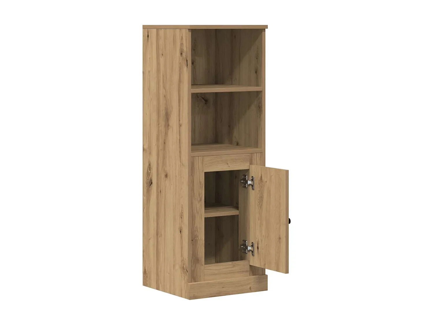 Buffet haut chêne artisanal 36x35,5x103,5 cm bois d'ingénierie