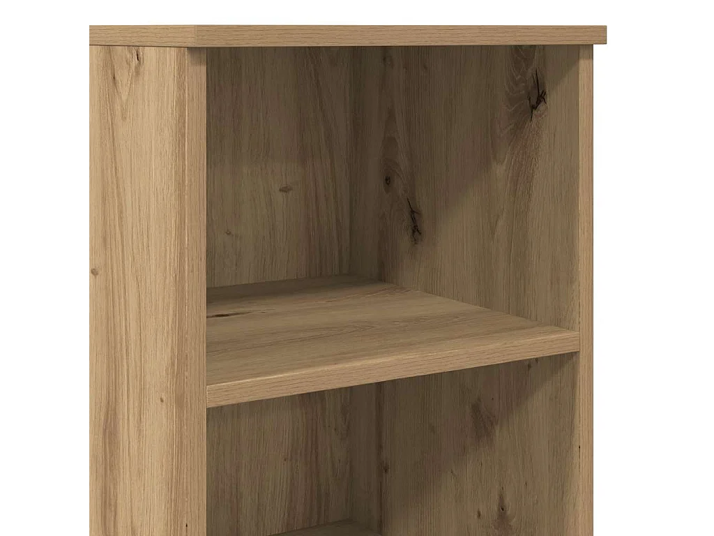 Buffet haut chêne artisanal 36x35,5x103,5 cm bois d'ingénierie