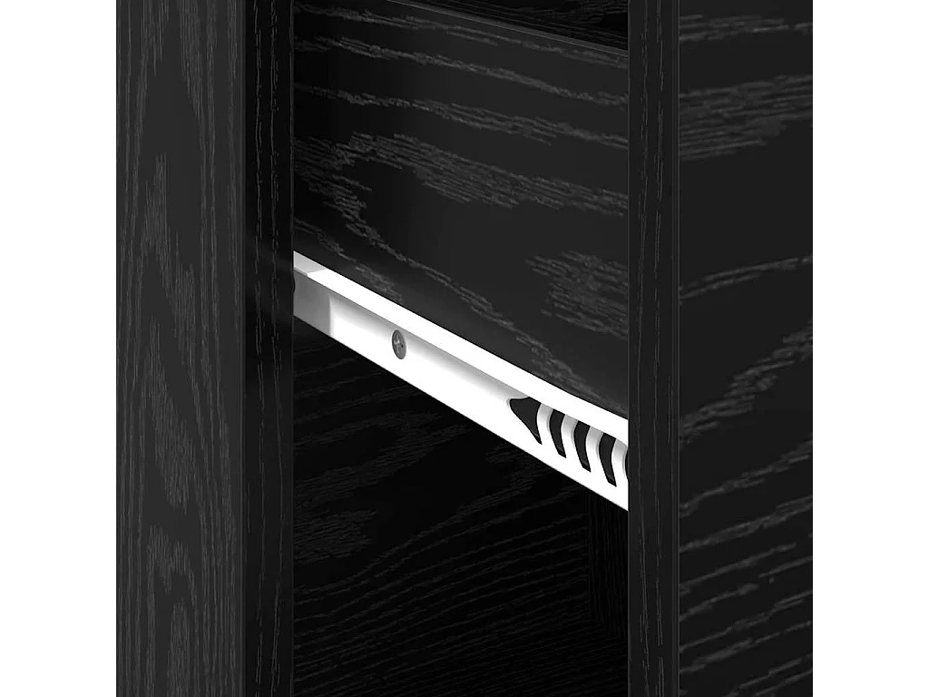 Aparador Roble negro 38 x 34.5 x 75 cm Madera contrachapada