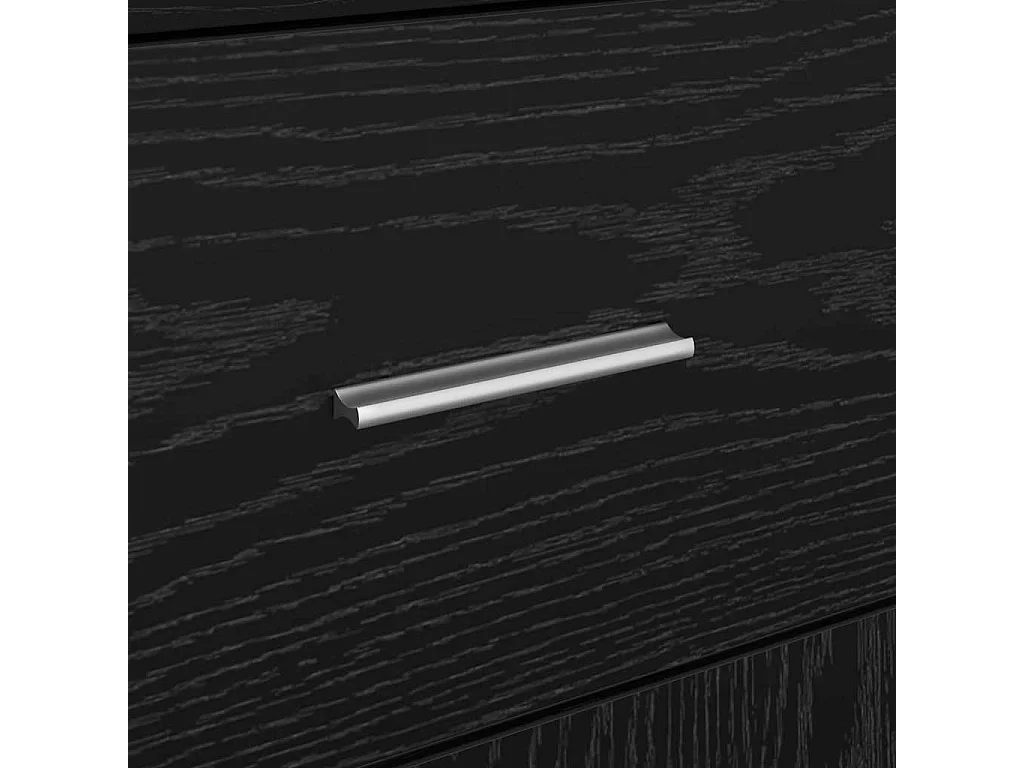 Aparador Roble negro 38 x 34.5 x 75 cm Madera contrachapada