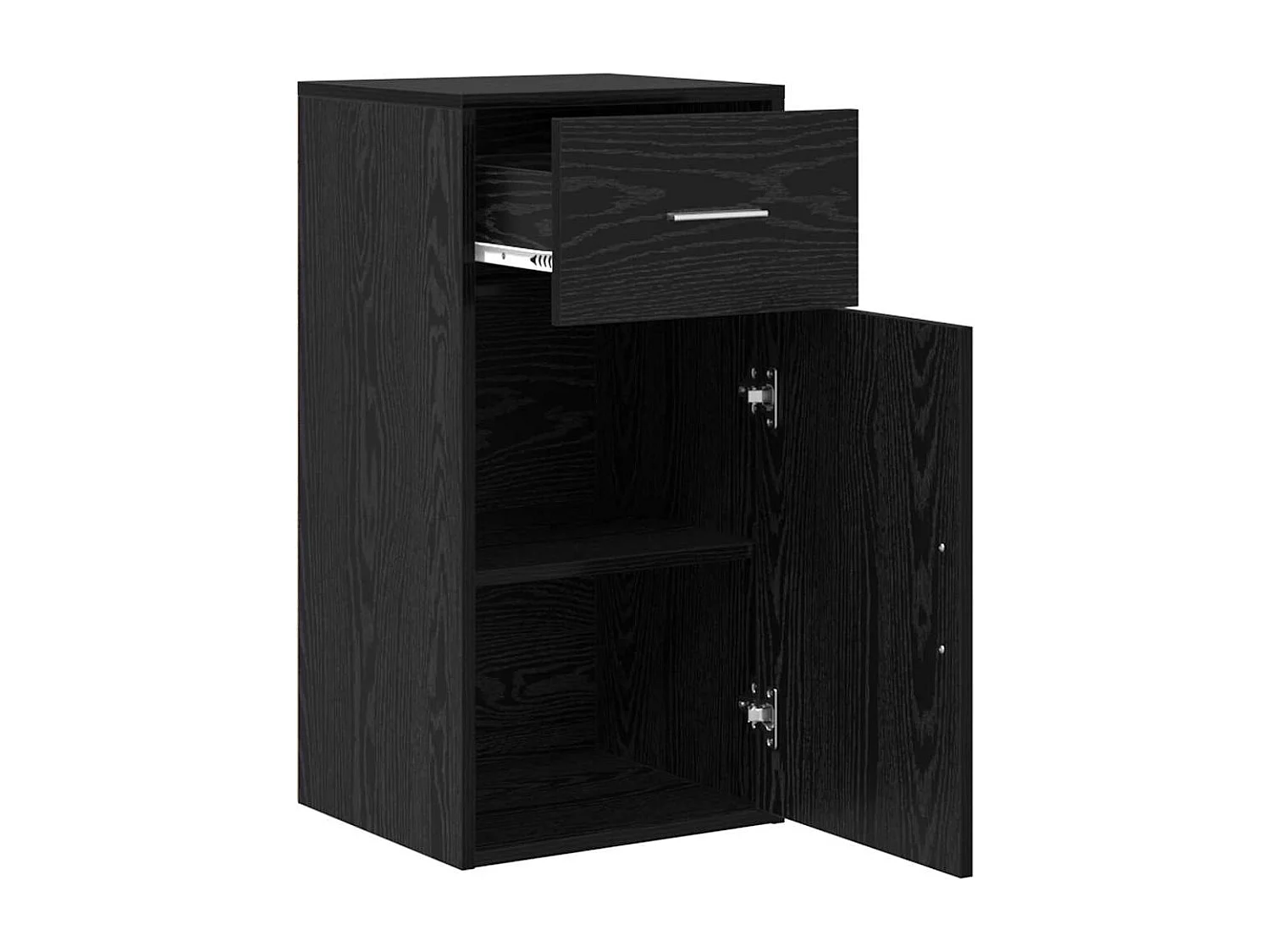 Aparador Roble negro 38 x 34.5 x 75 cm Madera contrachapada