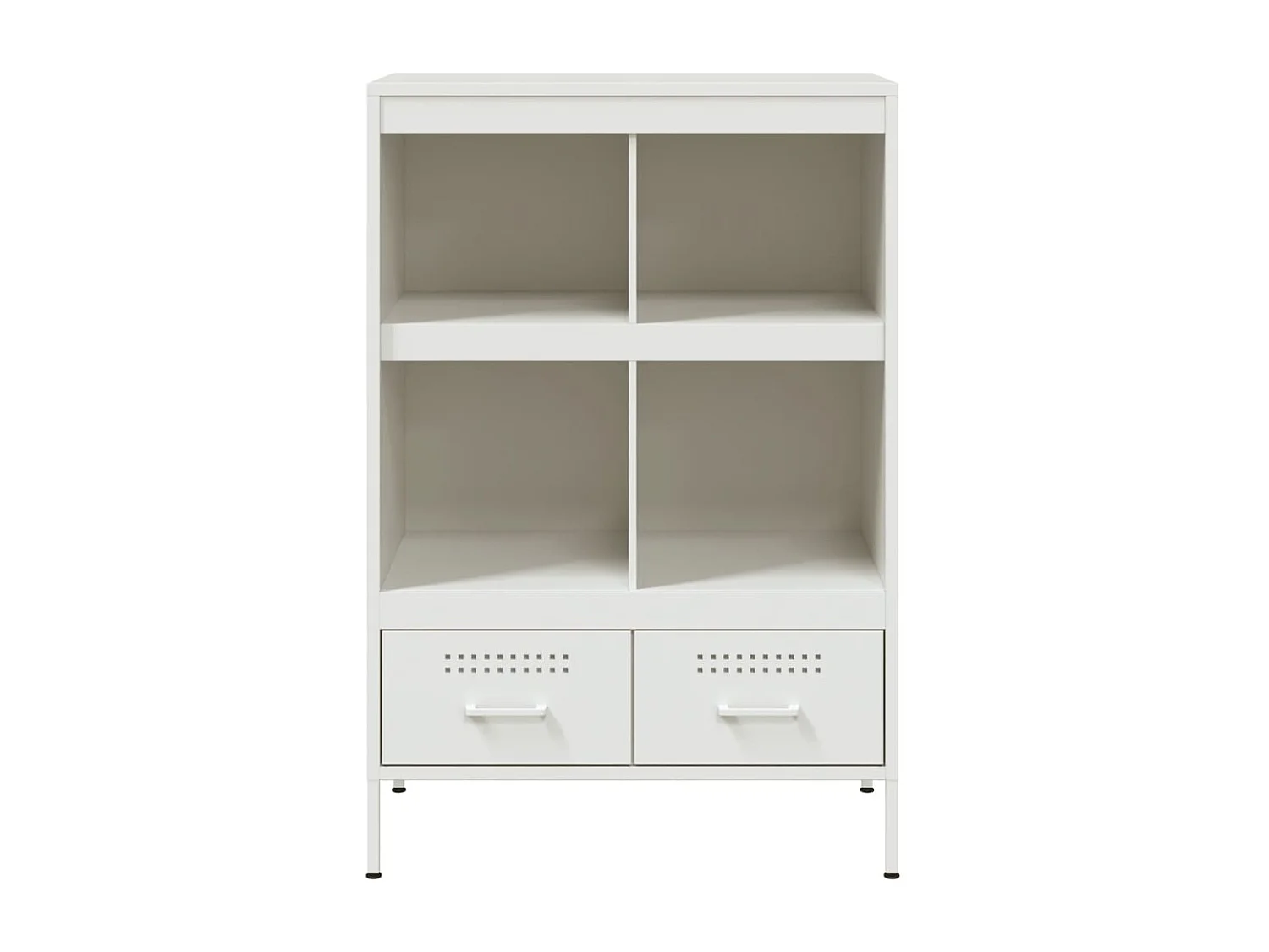 Buffet haut blanc 68x39x101,5 cm acier