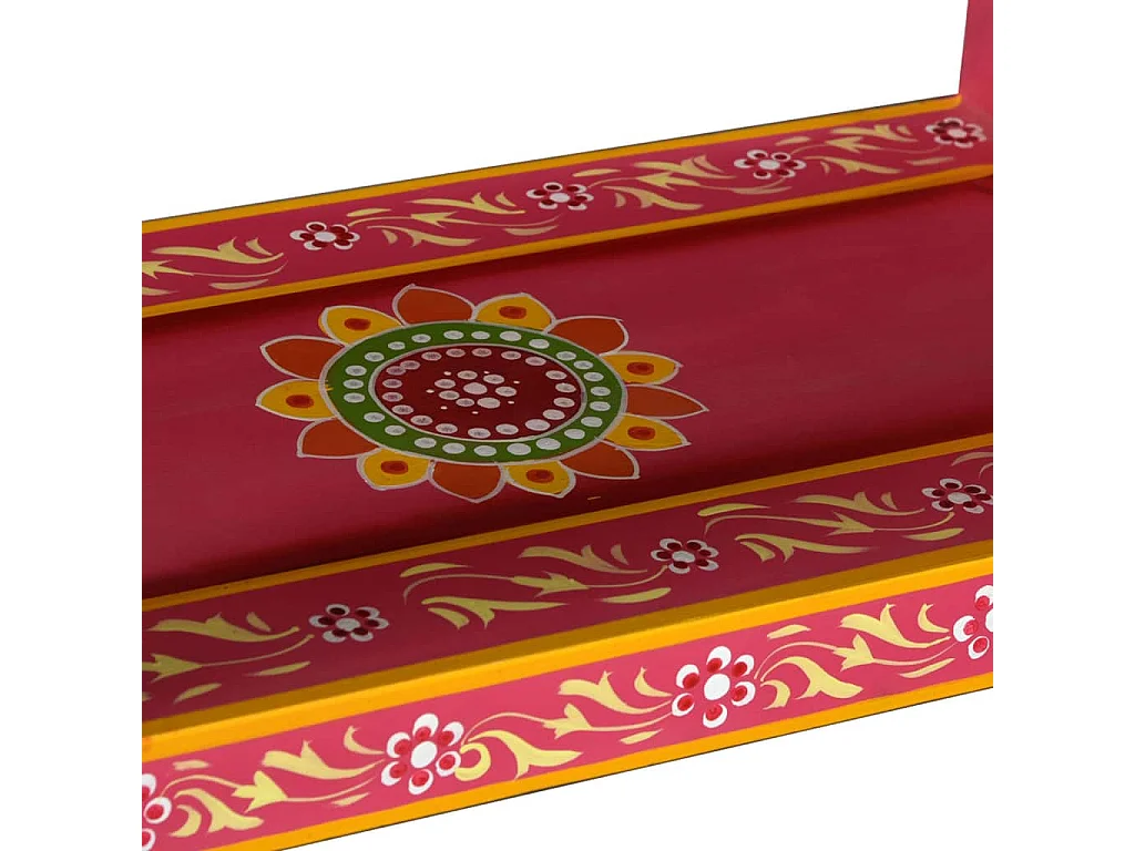 Buffet avec tiroirs Bois massif de manguier Peinture rose