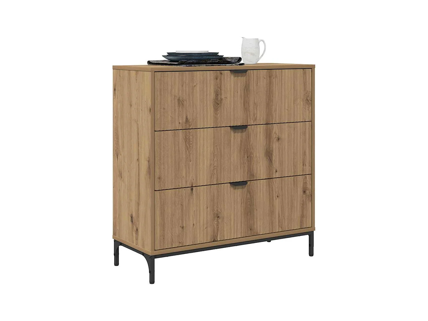 Buffet chêne artisanal 79,5 x 33 x 82 cm Bois d'ingénierie