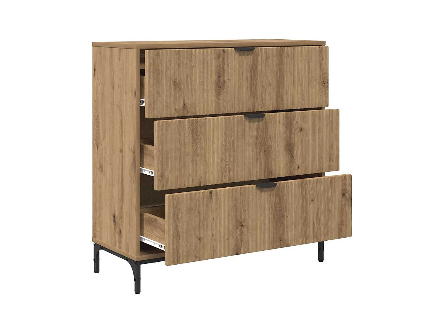Buffet chêne artisanal 79,5 x 33 x 82 cm Bois d'ingénierie