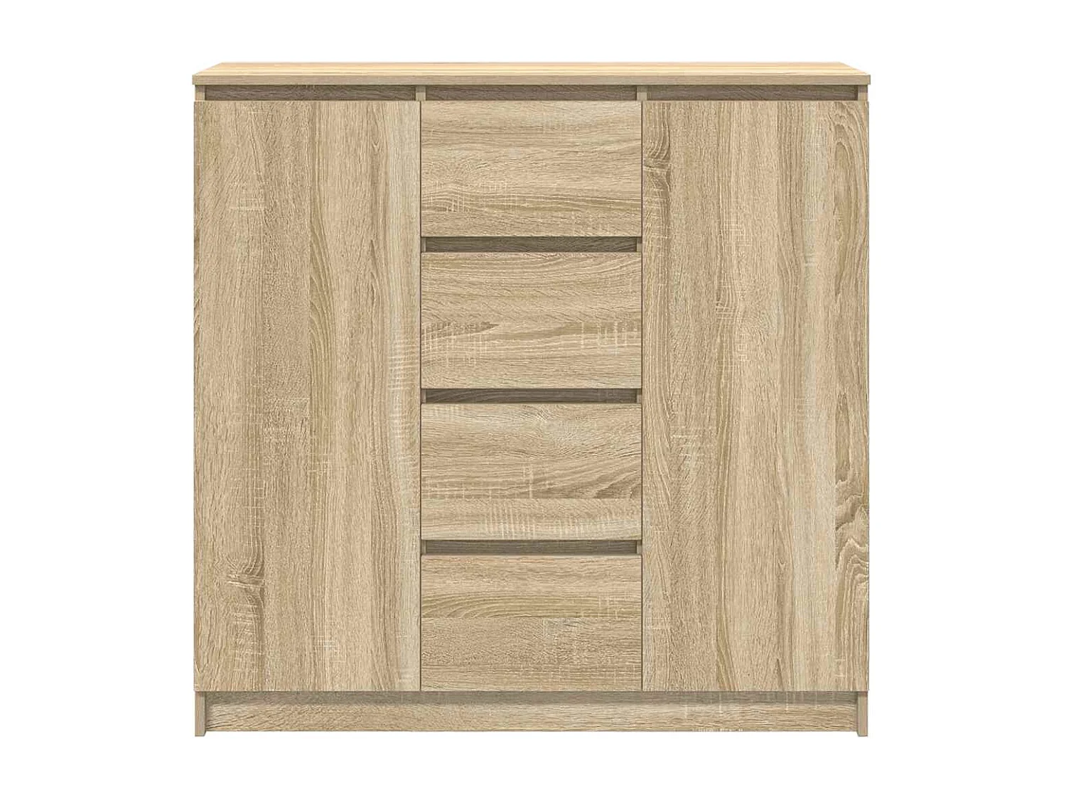 Buffet et tiroirs chêne sonoma 100,5x35x98,5 cm bois ingénierie