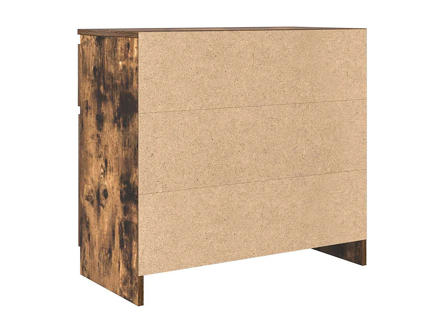 Buffet avec tiroir chêne fumé 71x35x65 cm bois d'ingénierie