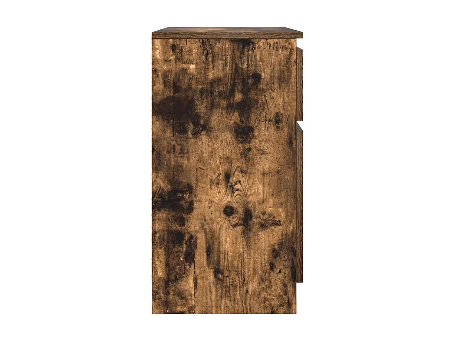 Buffet avec tiroir chêne fumé 71x35x65 cm bois d'ingénierie