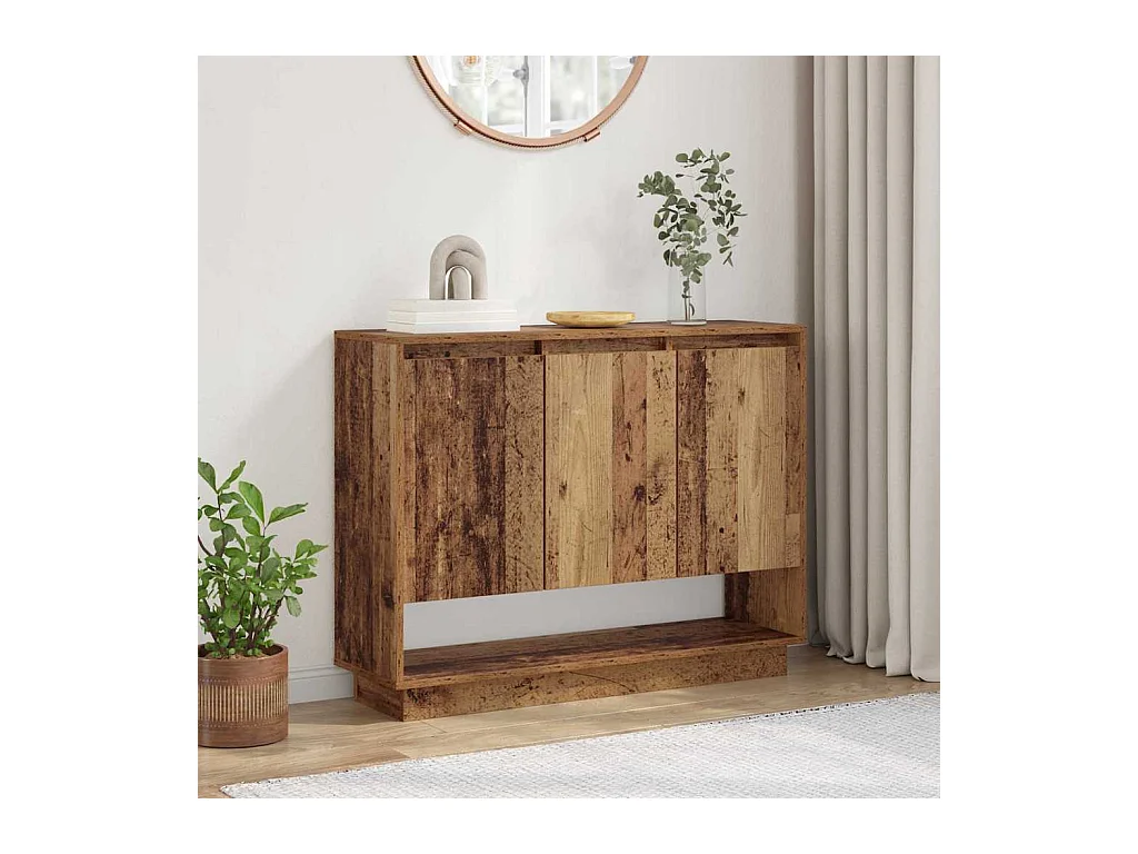 Buffet Bois ancien 97 x 29 x 75 cm Bois d'ingénierie