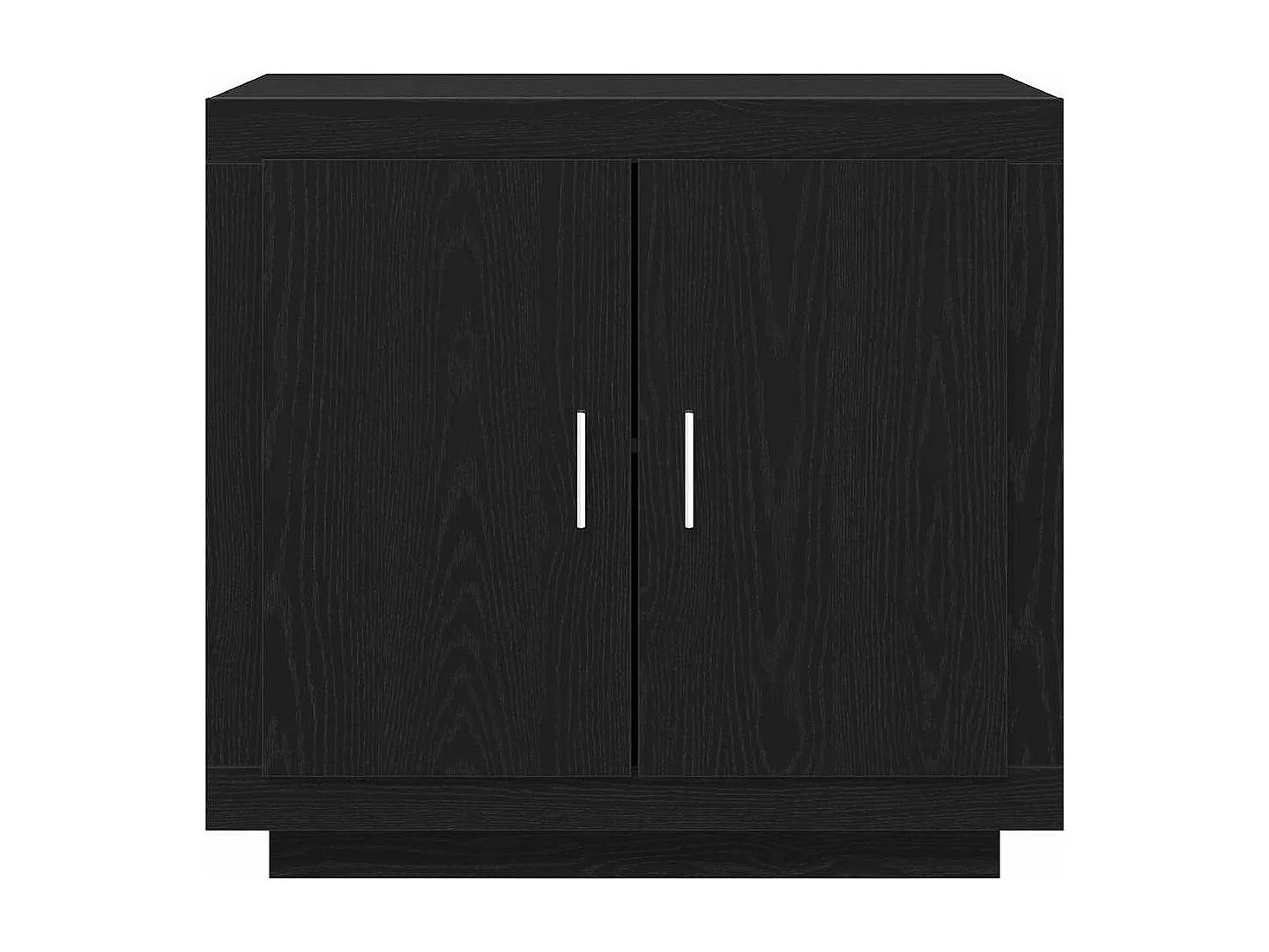 Buffet Noir 80 x 40 x 75 cm Bois d'ingénierie