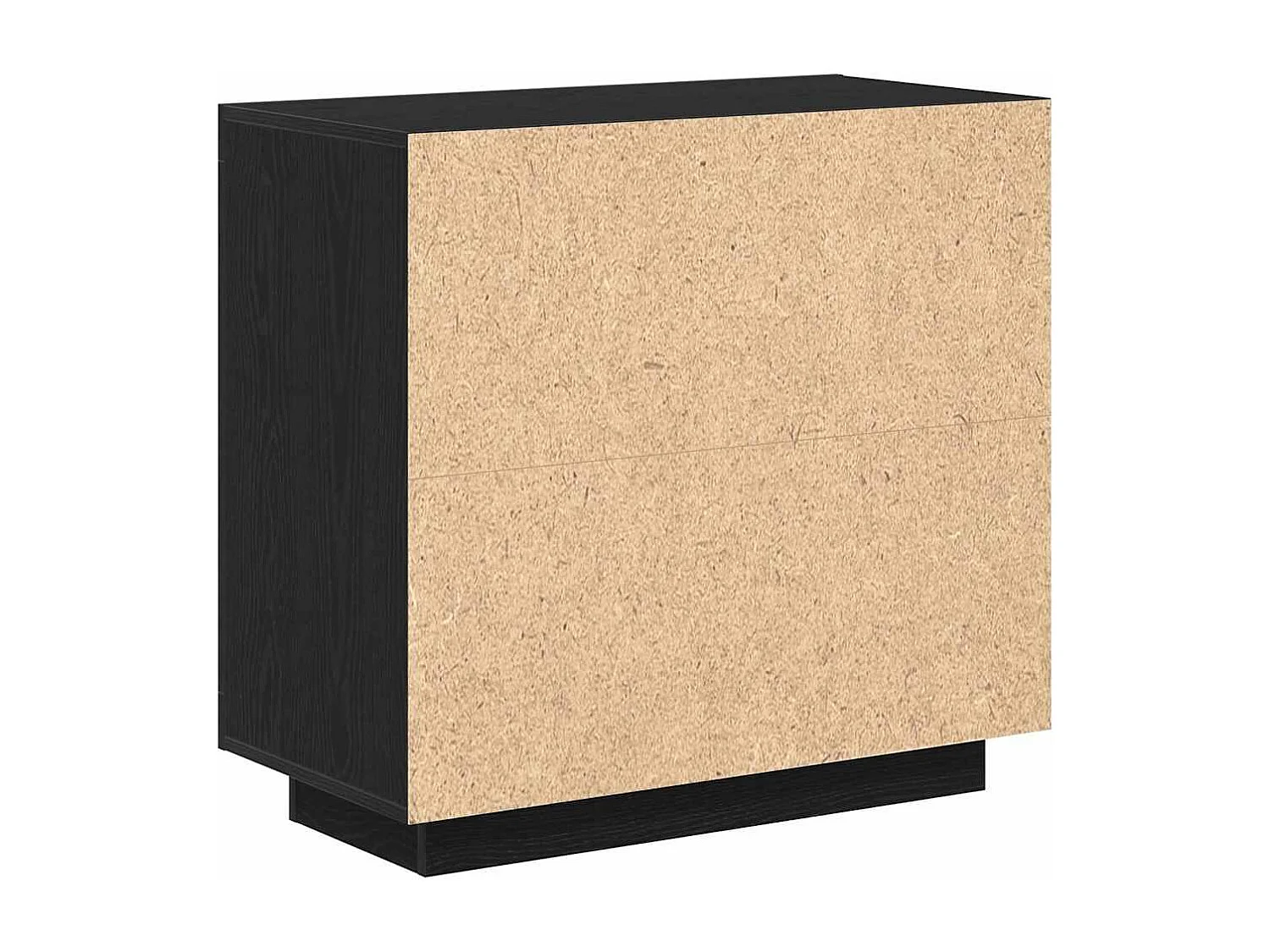 Buffet Noir 80 x 40 x 75 cm Bois d'ingénierie