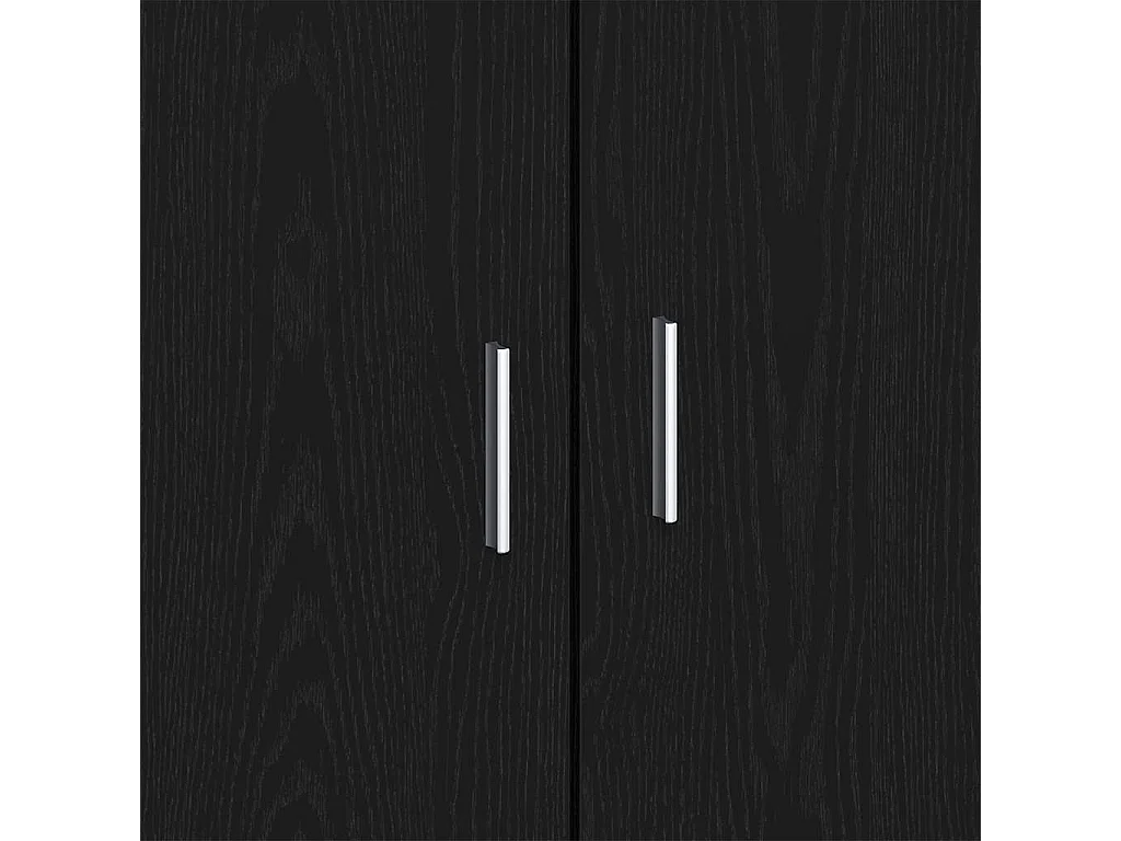 Buffet Noir 80 x 40 x 75 cm Bois d'ingénierie