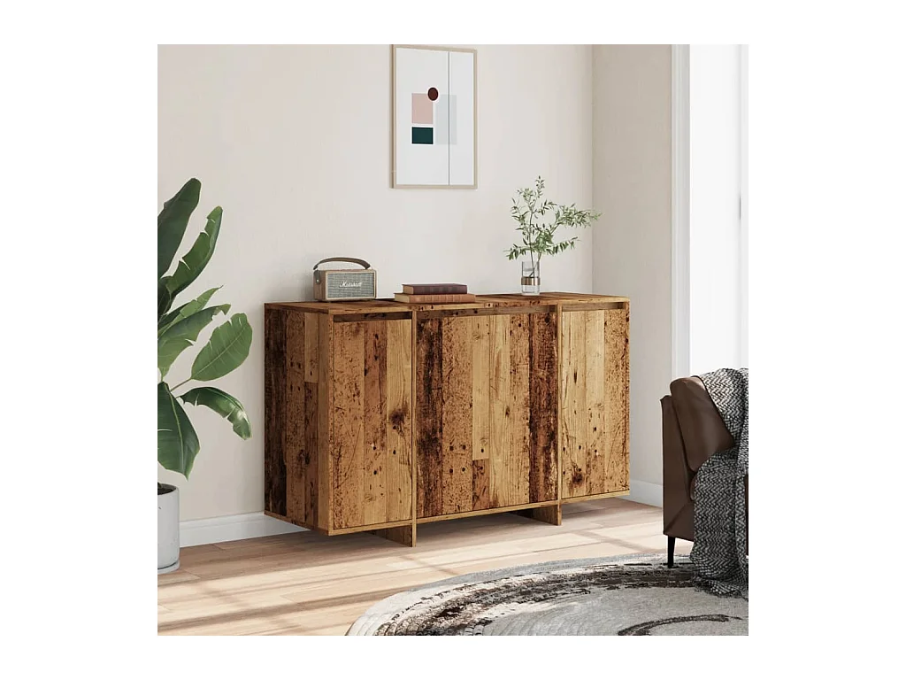 Buffet vieux bois 120x41x75 cm bois d'ingénierie