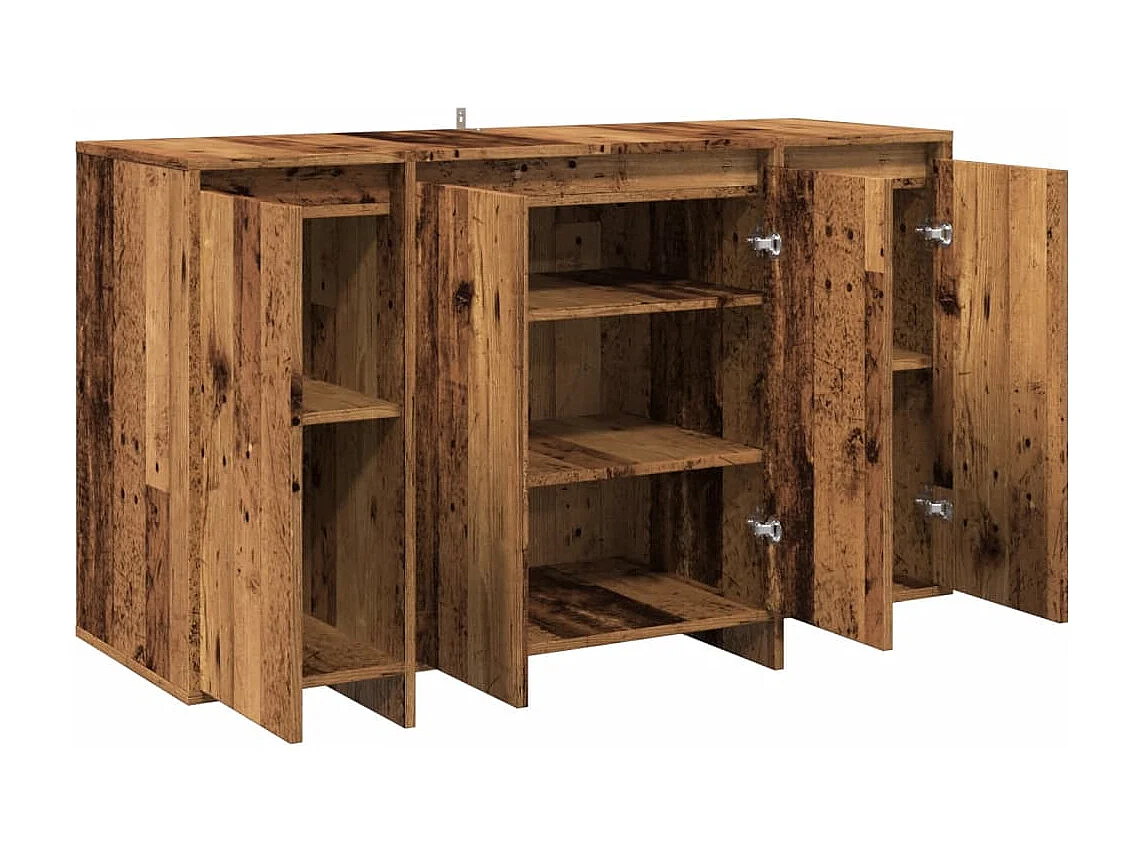 Buffet vieux bois 120x41x75 cm bois d'ingénierie