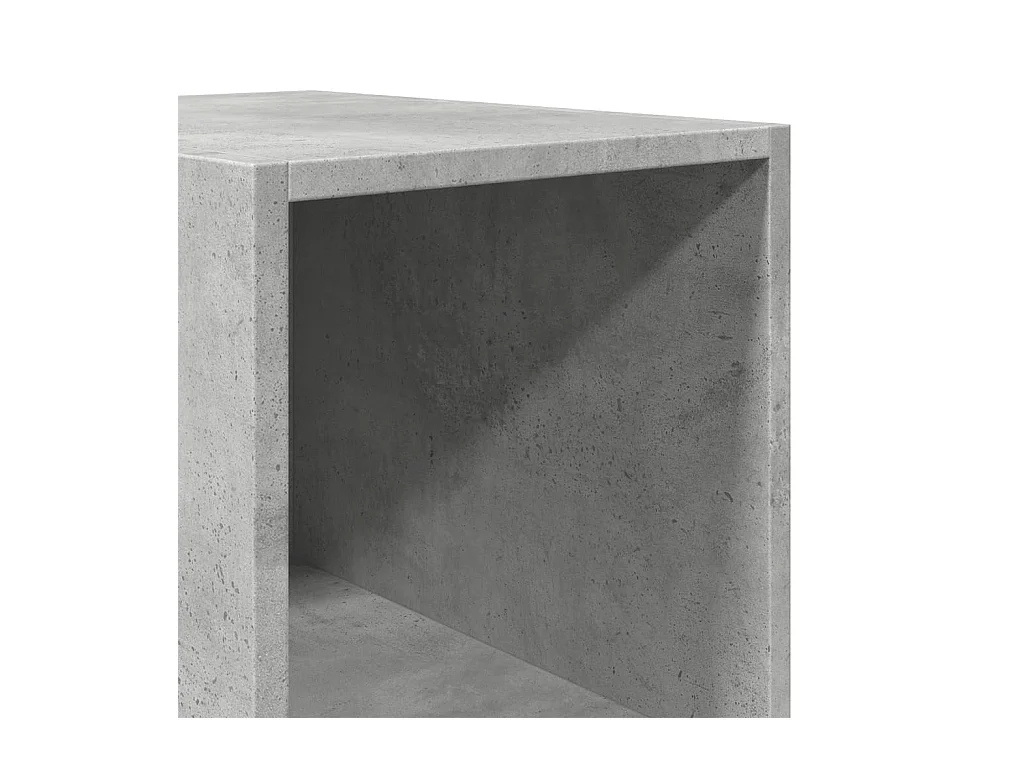Buffet haut gris béton 30x41x185 cm bois d'ingénierie
