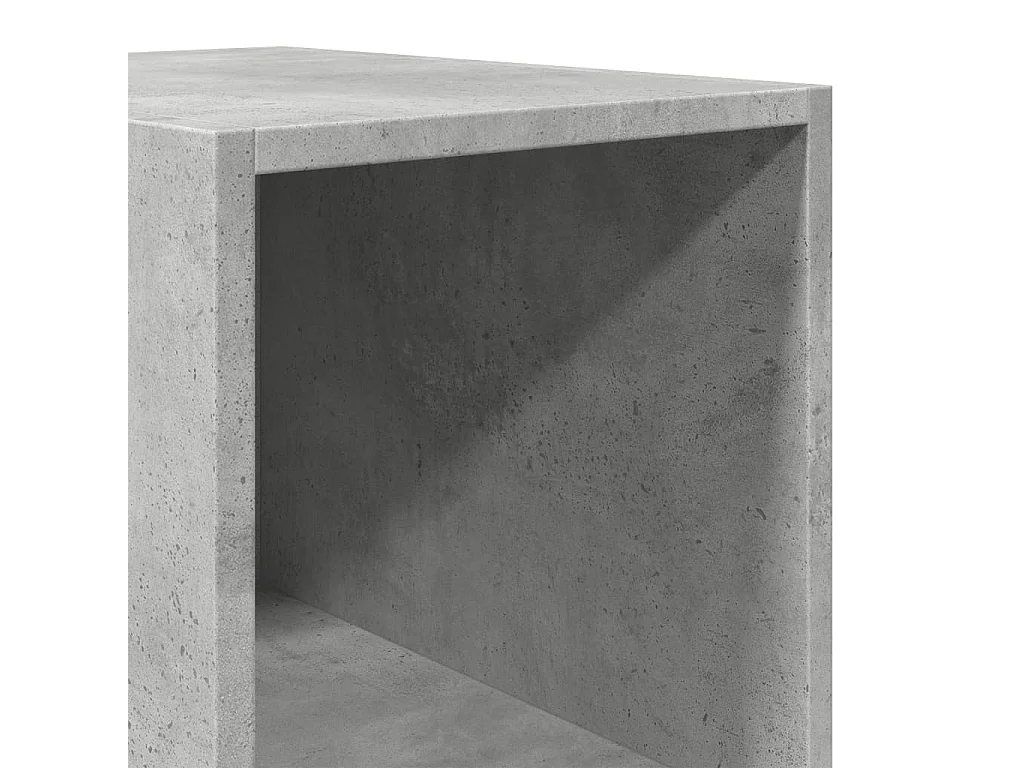 Buffet haut gris béton 30x41x185 cm bois d'ingénierie