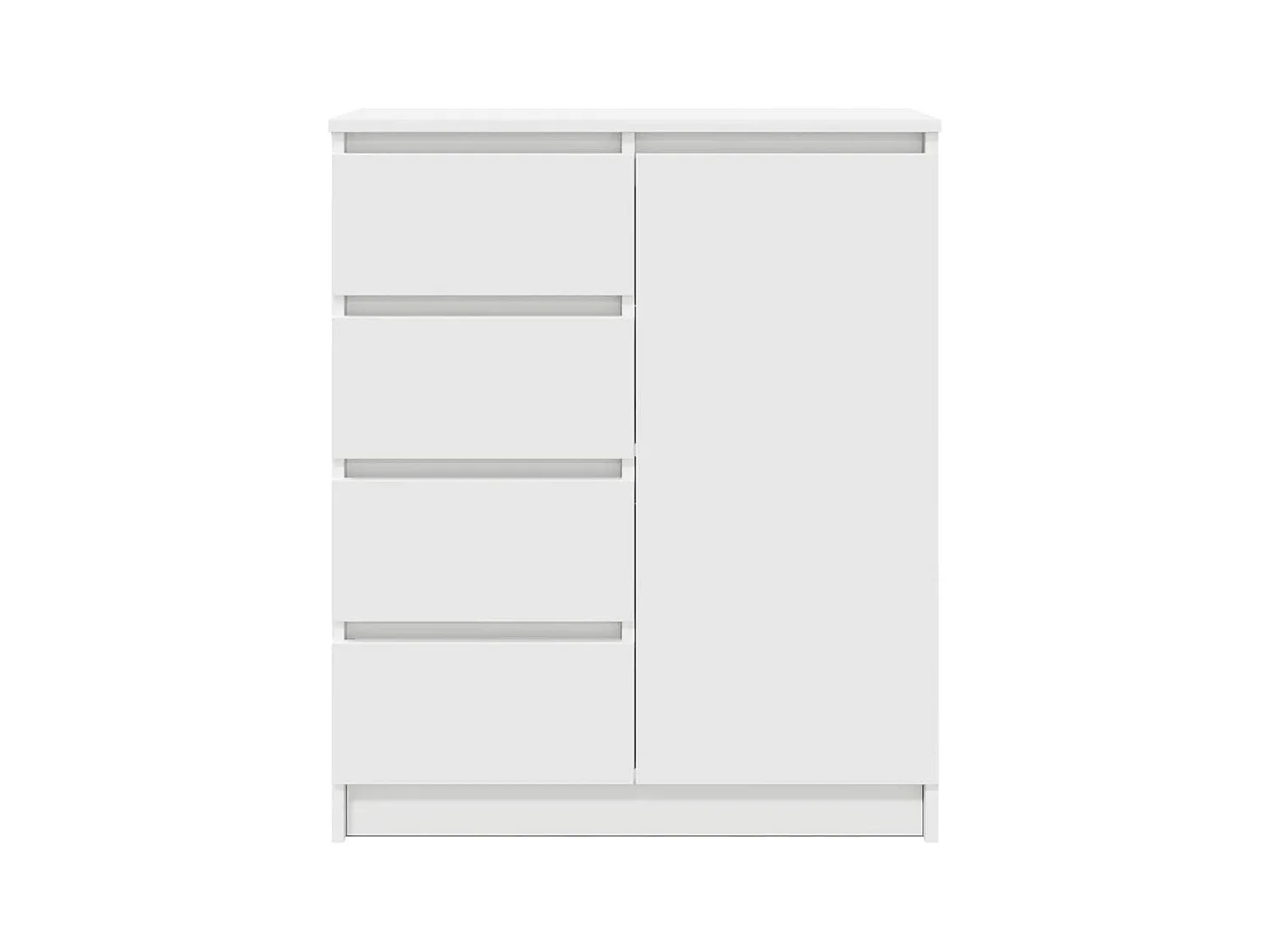 Aparador com gavetas 71x35x84 cm derivados de madeira branco