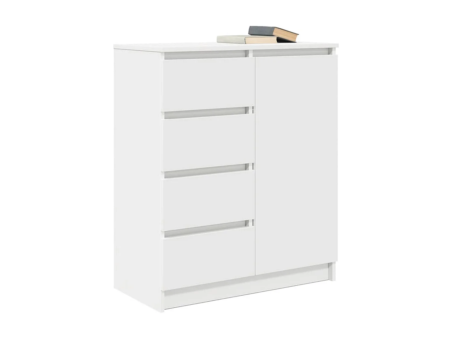 Buffet avec tiroirs blanc 71x35x84 cm bois d'ingénierie