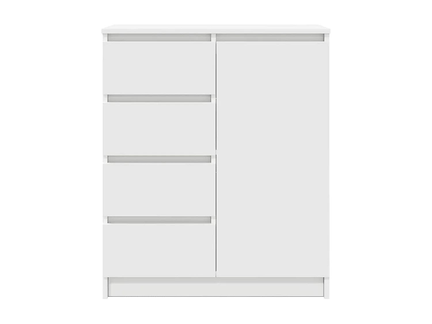 Buffet avec tiroirs blanc 71x35x84 cm bois d'ingénierie