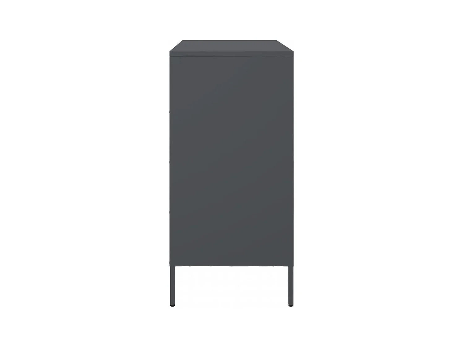 Buffet anthracite 68x39x79 cm acier